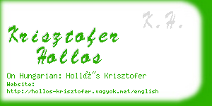 krisztofer hollos business card